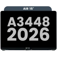 Complete LCD Display Assembly For MacBook Air 15" A3448 (2026) (Used OEM Pull: Grade A) (Midnight)