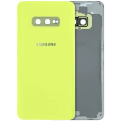 Back Cover Glass With Camera Lens For Samsung Galaxy S10e (Service Pack) (Yellow)