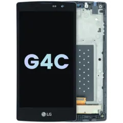 LCD Assembly With Frame Compatible For LG G4c (Genuine OEM) (Black)