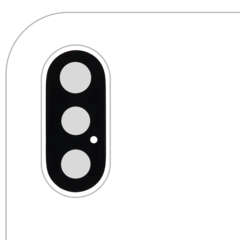 Back Camera Lens (Glass Only) With Adhesive For iPhone XS / XS Max (Premium) (All Colors)