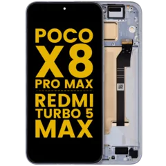 OLED Assembly With Frame For Xiaomi Poco X8 Pro Max / Redmi Turbo 5 Max (Refurbished) (Blue)