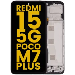 LCD Assembly With Frame For Xiaomi Redmi 15 5G / Poco M7 Plus (Refurbished) (All Colors)
