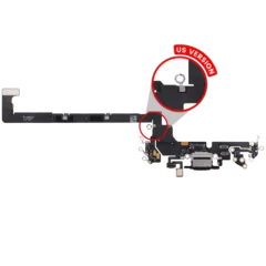 Charging Port Flex Cable For iPhone 18 Pro (US Version) (Premium) (Black)
