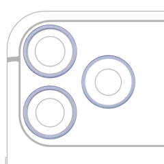 Back Camera Bezel Ring Only For iPhone 18 Pro / 18 Pro Max (Glacier) (3 Piece Set)