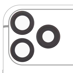 Back Camera Lens With Bracket & Bezel For iPhone 18 Pro / 18 Pro Max (Premium) (Black)