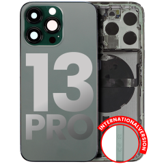 Back Housing W/ Small Parts For iPhone 13 Pro (EU / Global Version) (Used OEM Pull: Grade C) (Alpine Green)