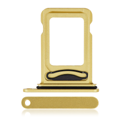 Dual Sim Card Tray For iPhone 14 / 14 Plus (Yellow)
