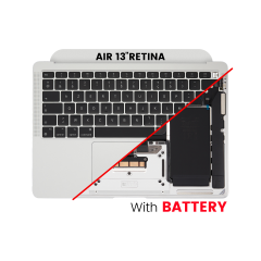 Top Case Assembly With Battery And Keyboard Compatible For MacBook Air 13" Retina (A2337 / Late 2020) (US Keyboard) (Used OEM Pull: Grade A) (Silver)