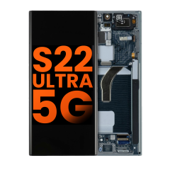 OLED Assembly With Frame Compatible For Samsung Galaxy S22 Ultra 5G (Blemish: Grade B) (Graphite)