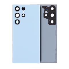Back Cover Glass With Camera Lens Compatible For Samsung Galaxy S23 Ultra 5G (Service Pack) (Sky Blue)