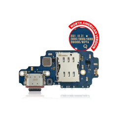 Charging Port Board With Sim Card Reader Compatible For Samsung Galaxy S22 Ultra 5G (S908U/D/O/E/R07A) (North American Version) (Service Pack)