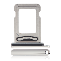 Dual Sim Card Tray Compatible For iPhone 11 Pro / 11 Pro Max (Matte Silver)