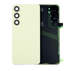 Back Cover Glass With Camera Lens Compatible For Samsung Galaxy S24 (Service Pack) (Amber Yellow)