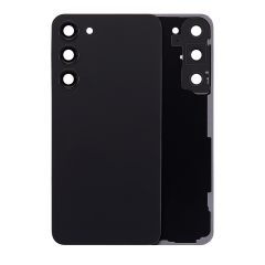 Back Cover Glass With Camera Lens Compatible For Samsung Galaxy S23 Plus (Service Pack) (Black)