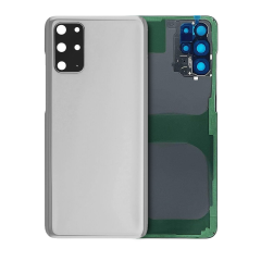 Back Cover Glass With Camera Lens Compatible For Samsung Galaxy S20 FE (Service Pack) (Cloud White)