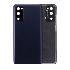 Back Cover Glass With Camera Lens Compatible For Samsung Galaxy S20 FE (Used OEM Pull: Grade A) (Cloud Navy)