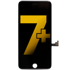 LCD Assembly With Steel Plate Compatible For iPhone 7 Plus (Premium: Toshiba) (Black)