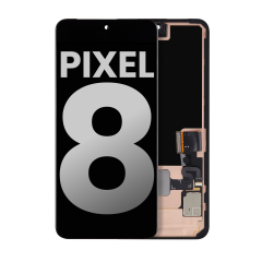 OLED Assembly With Frame (With Finger Print Sensor) For Google Pixel 8  (Used OEM Pull: Grade B/C) (All Colors)