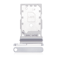 Dual Sim Card Tray For Samsung Galaxy S22 Ultra (White)