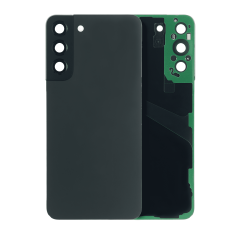 Back Cover Glass With Camera Lens For Samsung Galaxy S22 Plus 5G (No Logo) (Aftermarket Plus) (Phantom Black)