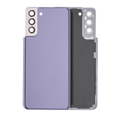 Back Cover Glass With Camera Lens Compatible For Samsung Galaxy S21 Plus (Service Pack) (Phantom Violet)