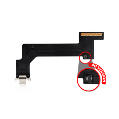 Charging Port Flex Cable Compatible For iPad 10 (2022) (4G Version) (Aftermarket Plus) (Silver)