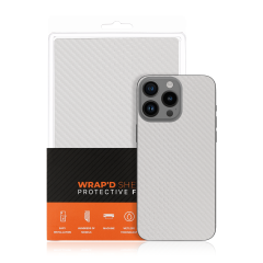 Wrapd Protective Film - Skin - Carbon Fiber Pattern (White) (120MM*190MM) (10 Pack)