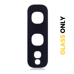 Back Camera Lens (Glass Only) With Adhesive Compatible For Samsung Galaxy S10E (Prism Black)