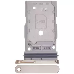 Dual Sim Card Tray Compatible For Samsung Galaxy S24 5G / S24 Plus 5G (Amber Yellow)