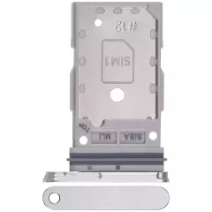 Dual Sim Card Tray Compatible For Samsung Galaxy S24 5G / S24 Plus 5G (Marble Gray)