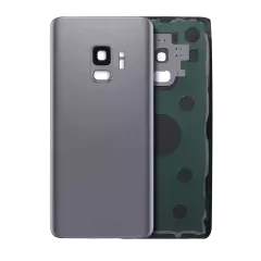 Back Cover Glass With Camera Lens Compatible For Samsung Galaxy S9 (Service Pack) (Titanium Gray)