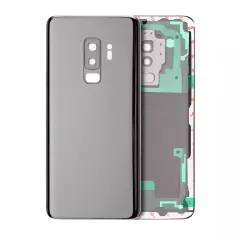 Back Cover Glass With Camera Lens Compatible For Samsung Galaxy S9 Plus (Service Pack) (Titanium Gray)