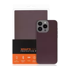 Wrapd Protective Film - Skin - Fabric wiredrawing (Burgundy) (120MM*190MM) (10 Pack)