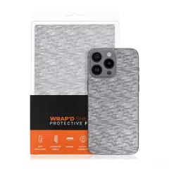 Wrapd Protective Film - Skin - Mosaic Pattern (Silver) (Medium) (10 Pack)