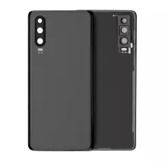 Back cover Glass With Camera Lens Compatible For Huawei P30 (Black)