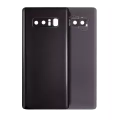 Back Cover Glass With Camera Lens Compatible For Samsung Galaxy Note 8 (Service Pack) (Midnight Black)