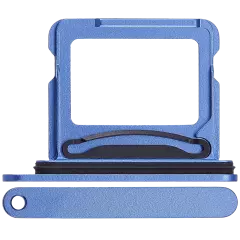 Dual Sim Card Tray Compatible For iPhone 16 / 16 Plus (Ultramarine)