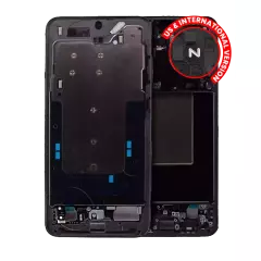 Mid-Frame Housing Compatible For Samsung Galaxy S24 Plus 5G (US & International Version) (Marble Grey)