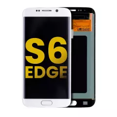 OLED Assembly Without Frame Compatible For Samsung Galaxy S6 Edge (Refurbished) (White Pearl)