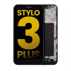 LCD Assembly With Frame Compatible For LG Stylo 3 Plus (TP450 / MP450 / M470)  (Refurbished) (Black)