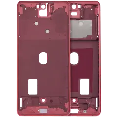 Mid-Frame Housing Compatible For Compatible For Samsung Galaxy S20 FE (Cloud Red)