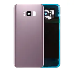 Back Cover Glass With Camera Lens For Samsung Galaxy S8 Plus (No Logo) (Aftermarket Plus) (Rose Pink)