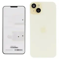 Back Glass With Steel Plate With Wireless NFC Charging MagSafe Magnet &amp; Flashlight Flex Compatible For IPhone 15 Plus (Genuine OEM) (Yellow)