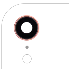 Back Camera Lens With Bracket & Bezel Compatible For iPhone XR (Coral) (10 Pack) (Real Sapphire l Premium)