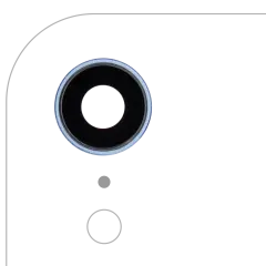 Back Camera Lens With Bracket & Bezel Compatible For iPhone XR (Blue) (10 Pack) (Real Sapphire l Premium)