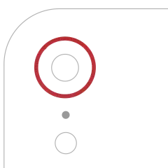 Back Camera Bezel Ring Only For iPhone XR (Red) (10 Pack)