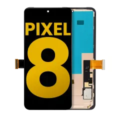 OLED Assembly With Frame (Without Finger Sensor) Compatible For Google Pixel 8 (Refurbished) (All Colors)