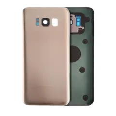 Back Cover Glass With Camera Lens Compatible For Samsung Galaxy S8 (No Logo) (Aftermarket Plus) (Maple Gold)