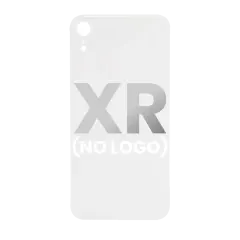 Back Cover Glass Compatible For iPhone XR (No Logo) (Silver)