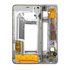 Mid-Frame Housing Compatible For Samsung Galaxy S10E (With Small Parts) (Canary Yellow) 